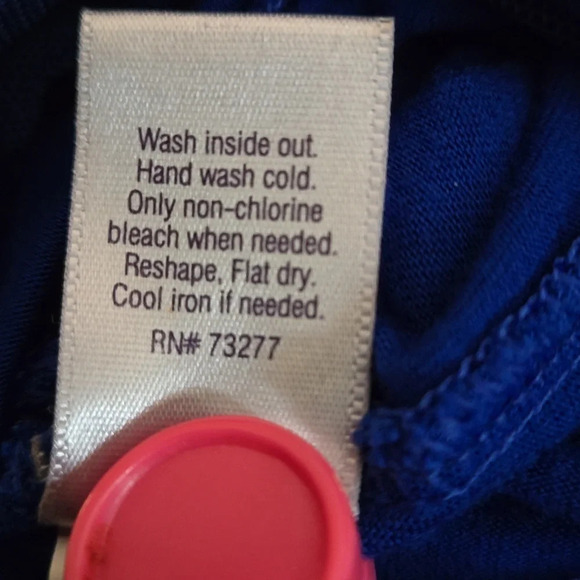 J-Lo Jennifer Lopez Royal Blue Tank Top Rivets Net Trim Hi-Low Hem Women size 3X - Picture 9 of 11